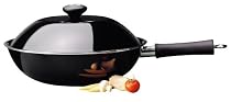 Meyer Wok with Accessories, Black, 30 cm