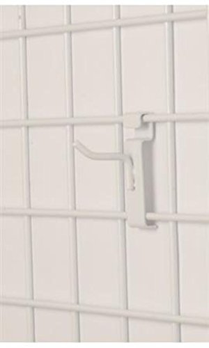 Case of 25 New Retails White 2 inch Peg Hook for Wire Grid