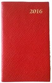 Charing Cross Diary D753L For Year 2016 Leather 5" x 3" (Magenta)