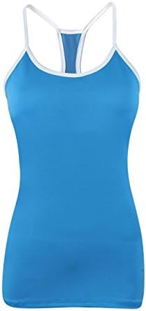 Malibu Blue with White trim Triumph Tank Top - XS
