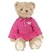 FAO Schwarz Girl Teddy Bear in Pink Polo Dress