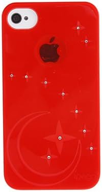Star Pattern Hard Case with Shining Rhinestone for iPhone 4/4S (Assorted Colors) , Navy