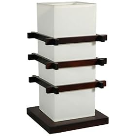 Modern - 17 J092 Ido 3 Plane Zen Design Wood and Paper Japanese Lantern Oriental Lamp... by ORIENTAL FURNITURE