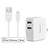[Apple MFI Certified] Nekmit 8 Pin Lightning Cable with 17W 3.4A Dual Port USB AC Charger Power Adapter for iPhone 6 6 Plus, iPhone 5 5s 5c, iPod Touch 5th, Nano 7th, and iPad 4 Air Air 2 Mini-Compatible with IOS 8