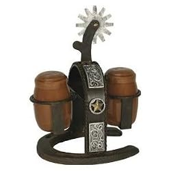 Cast Iron Spur Salt and Pepper Shaker Set