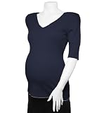 Michael Stars Maternity Elbow Sleeve Deep Vee