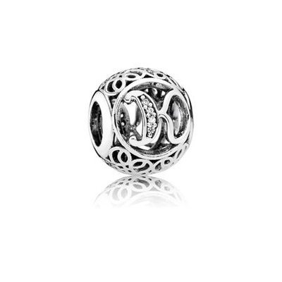 PANDORA Letter K Alphabet Charm 791855CZ