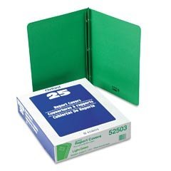 Oxford 52503 Title Panel and Border Front Report Covers, Light Green, 25 per Box