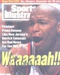 Derrick Coleman (New Jersey Nets) autographed Sports Illustrated Magazine