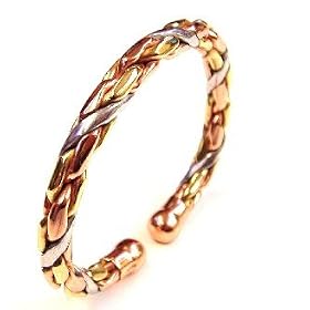 Magnetic Copper Brass Aluminium Twist Bracelet 36M