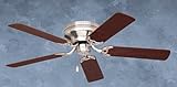 Emerson CF805SBS Snugger Indoor Ceiling Fan, 52-Inch Blade Span, Brushed Steel Finish and Dark Cherry/Mahogany Blades