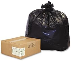 Earthsense Commercial RNW4320 - Recycled Can Liners, 56-gal., 2.0 mil, 43 x 47, Black, 100/Carton