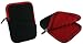 rooCASE Super Bubble Neoprene (Red / Black) Sleeve Case for iomega eGo Compact Helium 1TB Portable H