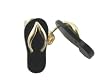 Onyx Flip-Flop Simple-Strap Sandal Earrings, 14k Gold