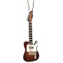 Miniature Brown Telecaster Electric Guitar Christmas Ornament 4"