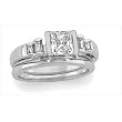 14K White Gold Diamond Anniversary Band - 0.95 Ct.