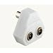 Produkt-Bild: 2 x Koaxial-Stecker auf Koaxial- Buchse