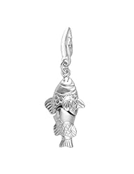 Sterling Silver MOVABLE FISH Charm