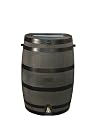 RTS Home Accents 5510-001100-5600 50-Gallon Rain Water Collection Barrel With Brass Spigot - Wood Grain