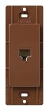 Lutron SC-PJ-SI Satin Colors Phone Jack, Sienna