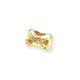 Dog Bone Charm in 14K Gold for Pandora and most 3mm Bracelets