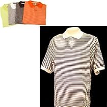 CONFIDENCE GOLF Stripe POLO Mens Golf Shirt in 4 colors