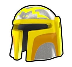 Silver Mando Isabet Helmet - LEGO Compatible Minifigure Piece