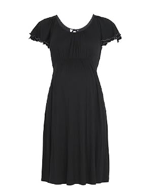 M2b Double layer black dress with overlocking