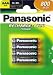 Panasonic AAA 4 Pack rechargeable ACCU 800mAh batteries