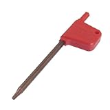 uxcell トルクスレンチ　T7　ハンドツール　赤いプラスチック製　アンチスリップグリップ