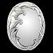 Aluminum mirror, 'Peace Lilies' Image