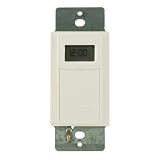 Intermatic EI600WC - In-Wall Decorator Electronic 7 Day Astronomic Time Switch - 40 On/Off Operations Per Week - Single Pole or 3 Way - White