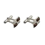 Baltic Honey Amber and Sterling Silver Powered Cufflinks