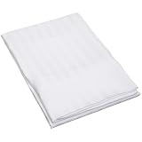 400 Count Cotton Satin Stripe Zippered Pillow Protectors, King Size, Package of 3 by 