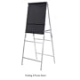 Dalite A-frame Easel Heavy Duty Non-folding Black/silver Anodized
