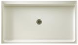 Swanstone SS-3454-018 54-Inch by 34-Inch by 5-1/2-Inch Single Threshold Shower Floor, Bisque Finish