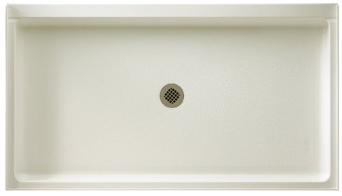 Swanstone SS-3454-018 54-Inch by 34-Inch by 5-1/2-Inch Single Threshold Shower Floor, Bisque Finish