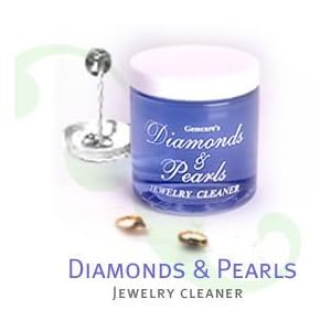 Diamond And Pearl Jewelry Cleaner - This image was taken after a packet of Diamonds and Pearls Concentrate and filtered water were both poured into an empty jar. This natural jewelry cleaner is non-toxic and safe for all fine semi-precious and fashion jewely gemstones and jewelry metals..