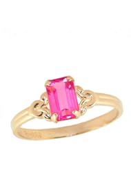 10K Gold Girls October Birthstone Ring (size 4)