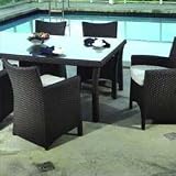 Biscayne Dining Groups - 42 Square Dining Table with 4 Dining Chairs