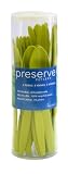 Preserve By Recycline Pear Green Cutlery, 24-Count Bags (Pack of 6)