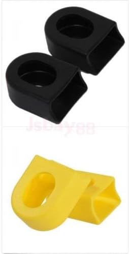 DatConShop(TM) 2PRS Black Yellow Cycling MTB Bike Crankset Crank Arm Boot Gel Protective Cover