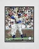 Ernie Banks Batting Stance Double Matted 8 X 10 Photograph (Unframed)
