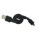 EMPIRE Nokia Lumia 710 Black Retractable USB Data Cable [EMPIRE Packaging]