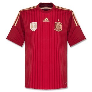 Adidas Herren Trikot FEF Spanien Home Jersey, Victory Red/Light Football Gold/Uni Red/Craft, M, G85279