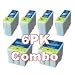 6-Pack Epson Remanufactured Ink Combo for Epson Stylus Color 400/600 Printer (4 Black...