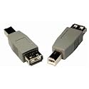 USB A Female to B Male Adapter