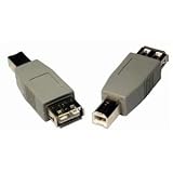 USB 2.0 Type A Female to B Male Adaptor Gender Changer