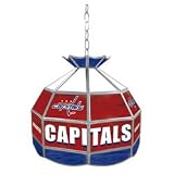 NHL Washington Capitals Stained Glass Tiffany Lamp - 16 inch diameter