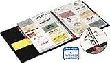 CRD65320 - Card File Binder,Holds 400 Cards,1-1/2 Capacity,Letter,BK
